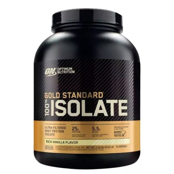 پروتئین ایزوله گلد استاندارد اوپتیموم ناتریشن ISOLATE 100% GOLD STANDARD OPTIMUM NUTRITION