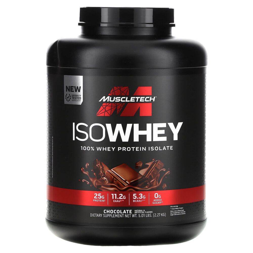 پروتئین ایزوله ۱۰۰٪ ماسلتک Iso Whey 100% Muscletech