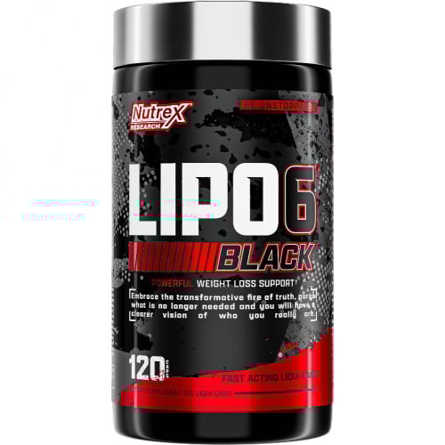 چربی سوز لیپو ۶ بلک ۱۲۰ عددی ناترکس LIPO 6 BLACK 120 NUTREX
