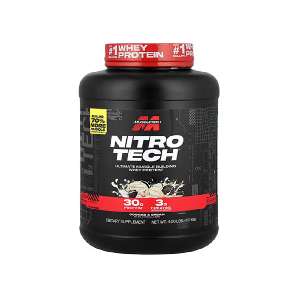 وی پروتئین نیتروتک ماسلتک Nitrotech Whey Protein Muscletech
