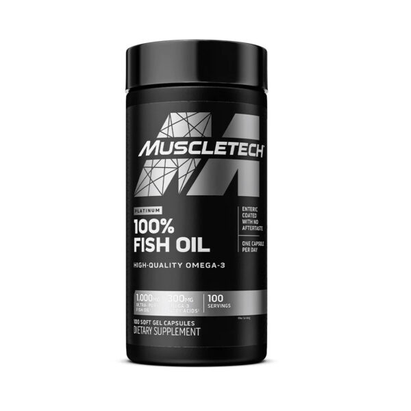 فیش اویل ۱۰۰٪ پلاتینیوم ماسلتک Fish Oil 100% Platinum Muscletech