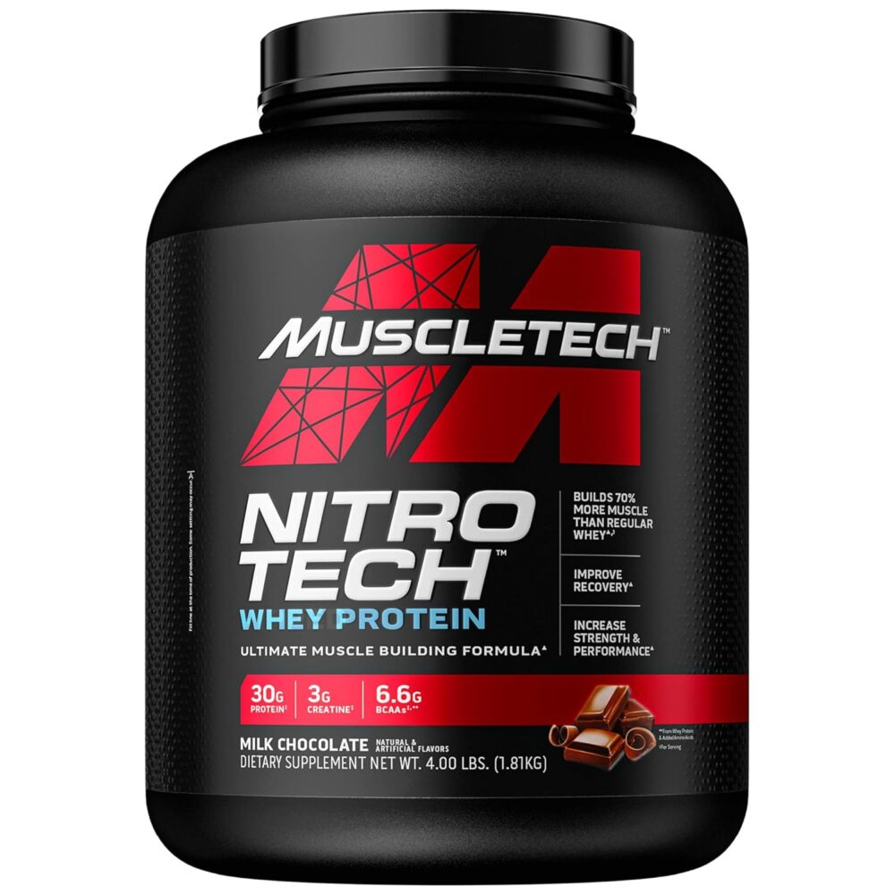 وی پروتئین نیتروتک ماسلتک Nitrotech Whey Protein Muscletech