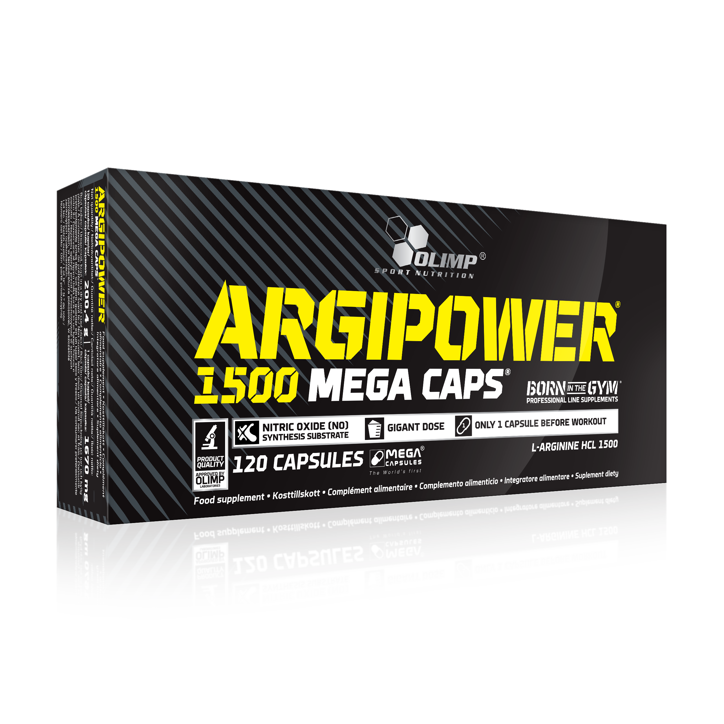 آرژنین ۱۵۰۰ ۱۲۰ عددی الیمپ ARGIPOWER 1500 MEGA CAPS 120 CAPSULES