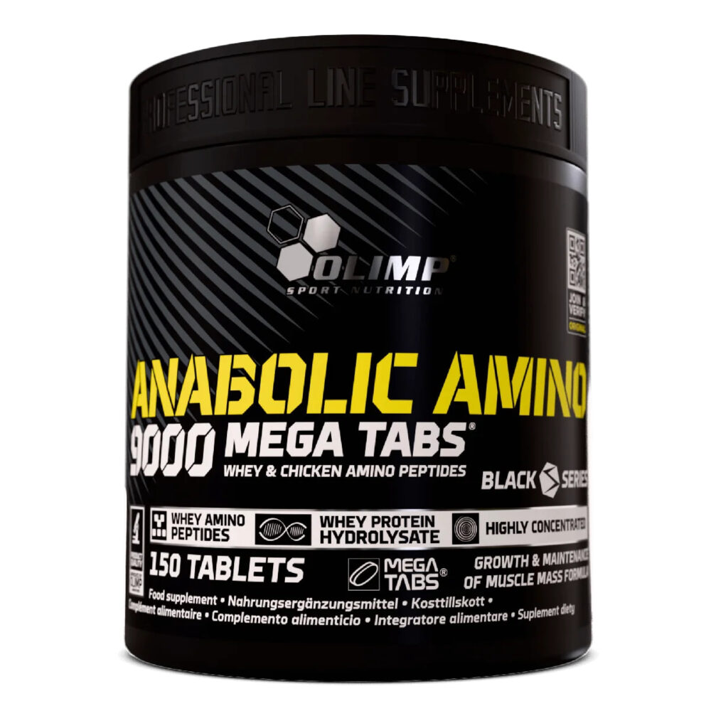 آمینو آنابولیک ۱۵۰ عددی ۹۰۰۰ الیمپ ANABOLIC AMINO 9000 MEGA TABS 150 OLIMP